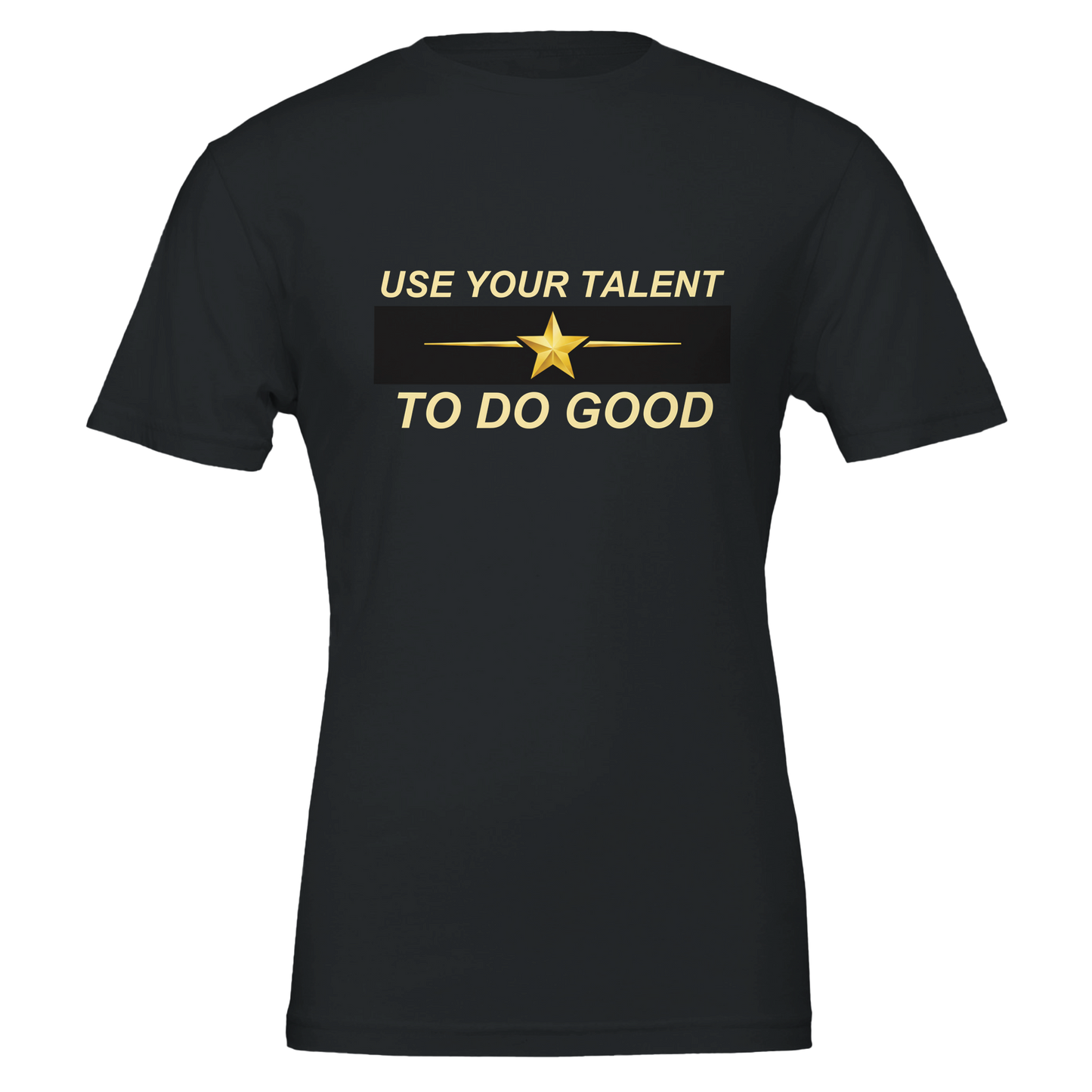 Black & Gold T-shirt | Do Good | 4pointbluearrow.com