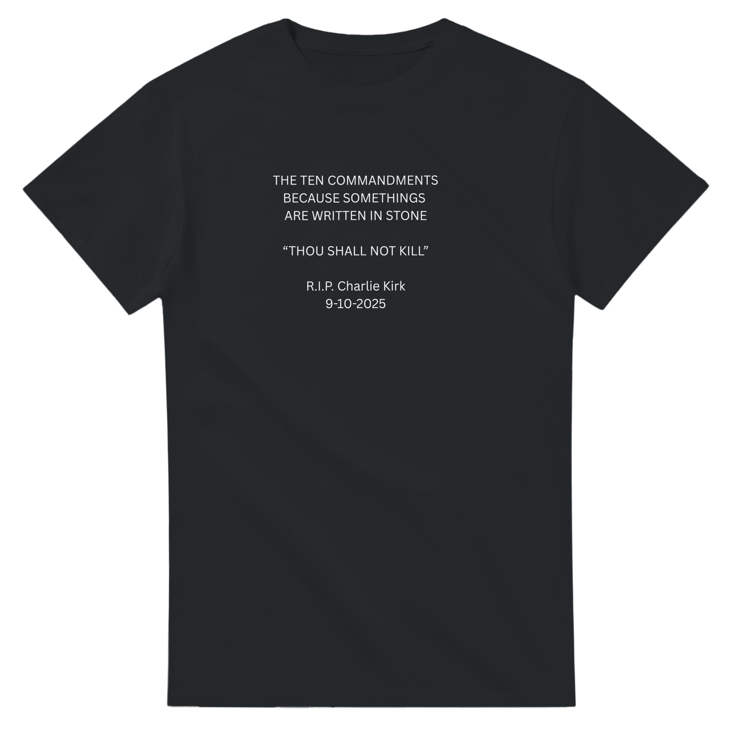 Black, T-Shirt | Written | 4pointbluearrow.com