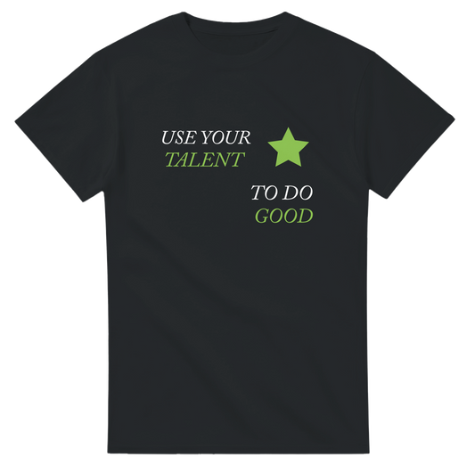 Black, T-Shirt | Do Good-Green Star | Men & Women