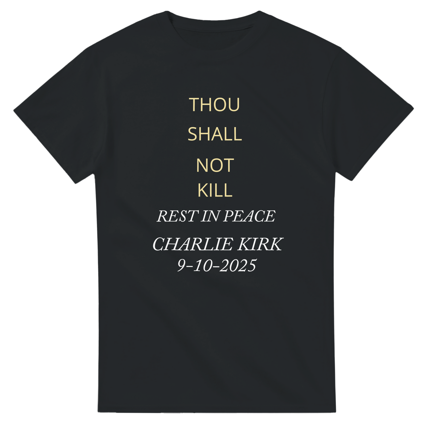 Black, T-Shirt | R.I.P. | 4 Point Blue Arrow. Com