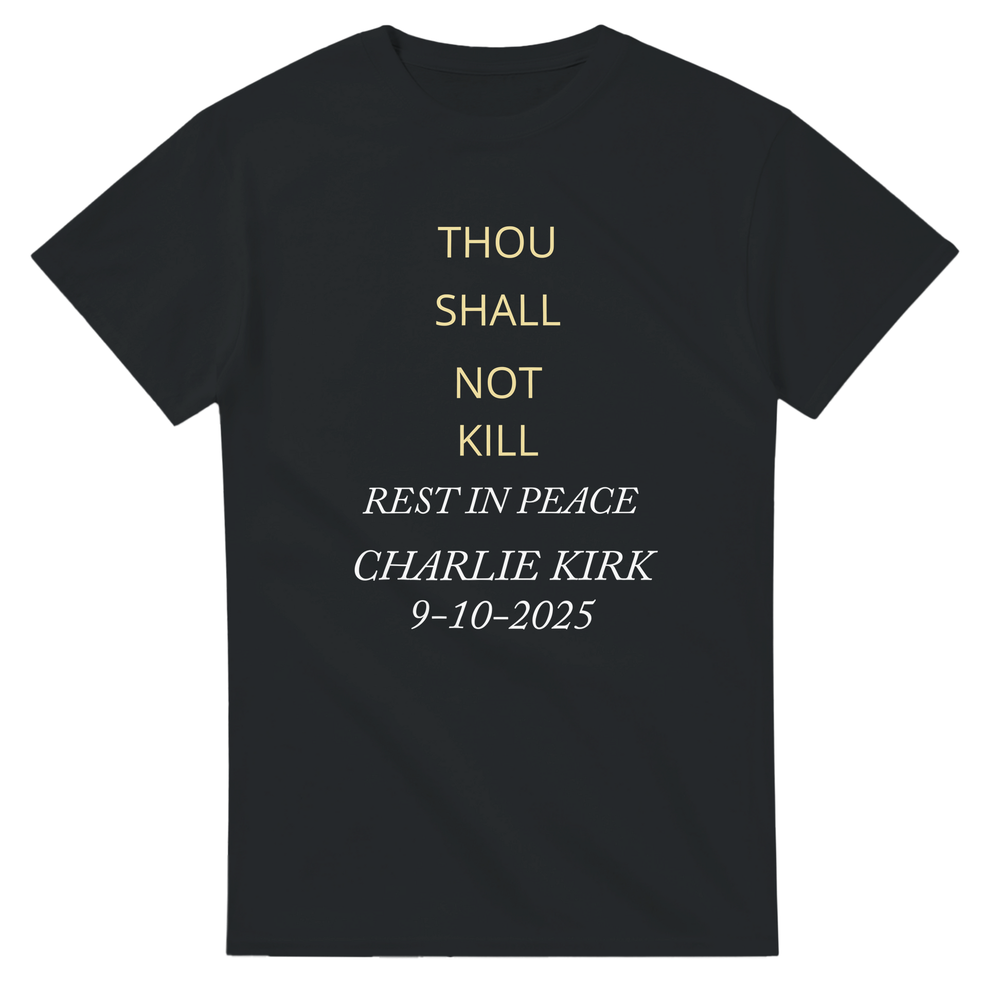 Black, T-Shirt | R.I.P. | 4 Point Blue Arrow. Com