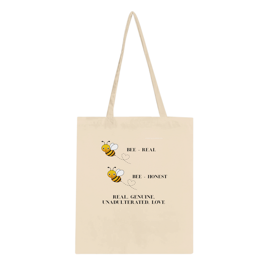 Natural color , Tote Bag | BEE-Honest | Classic
