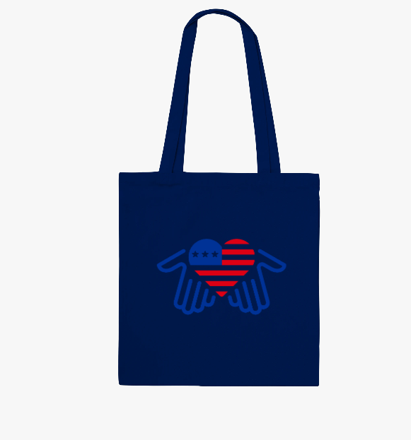 Navy Blue Tote Bag| Love Always Works | 