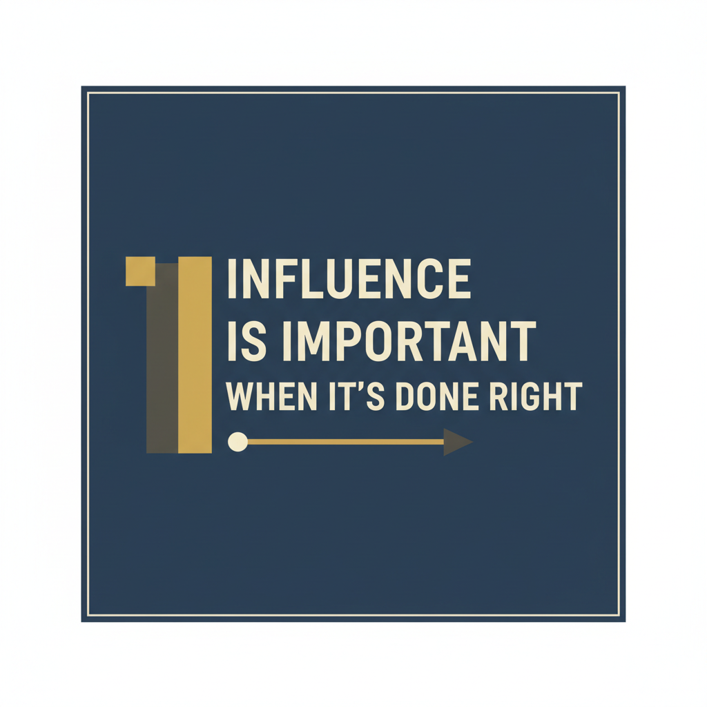 Influence Is Important When It's Done Right flat art design